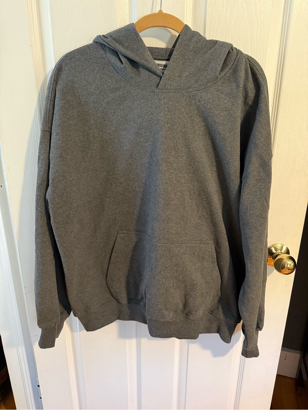 Brooklyn Cloth Men's Heather Gray Hooded Pullover Sweatshirt